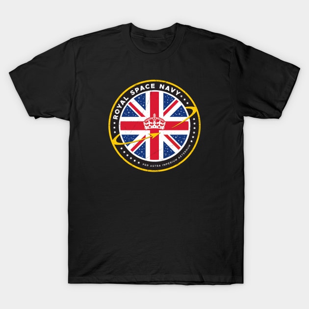 ROYAL SPACE NAVY — Logo T-Shirt by carbon13design